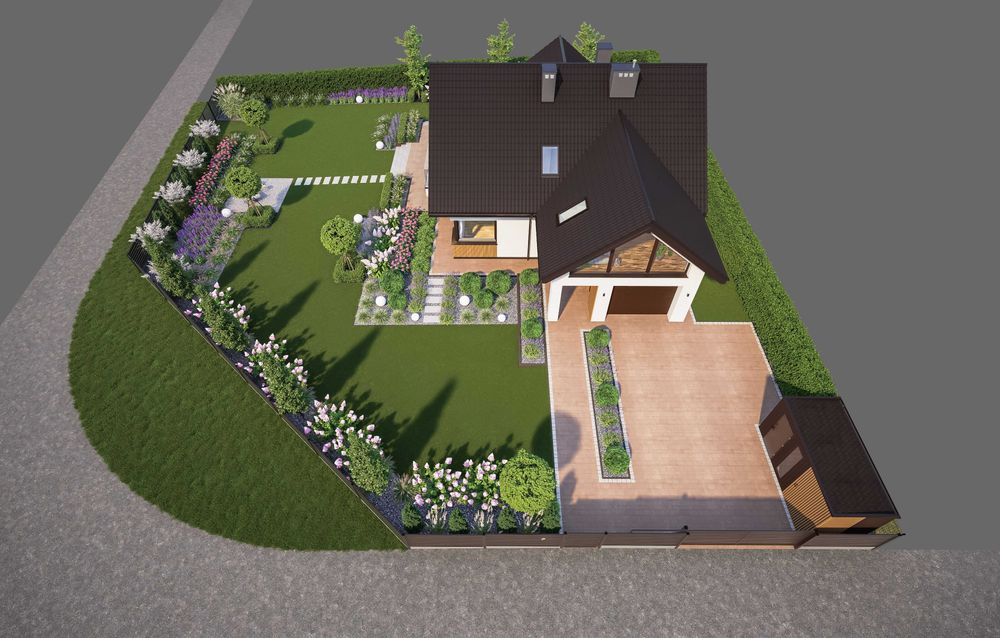 Projektowanie i realizacja  ogrodów / Tarasy / Domki / Kompleksowo