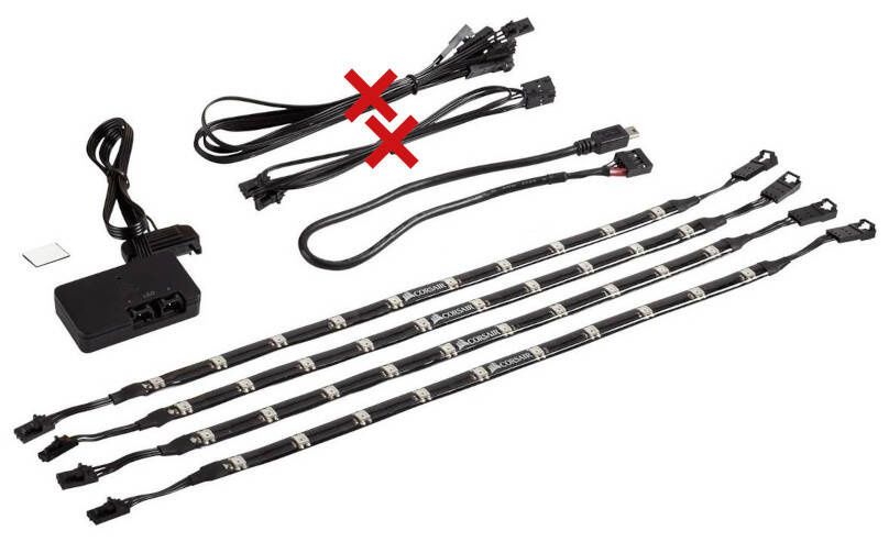 Zestaw Taśm Led Corsair Icue Lighting Node Pro