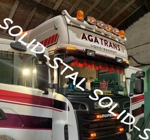 Orurowanie GÓRNE Scania R Topline , Highline , Streamline Malowane!