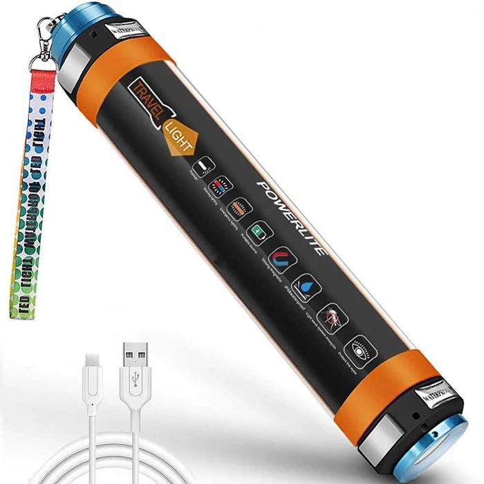 ZK30, акумуляторний Power bank, ліхтар, 7800 mAh