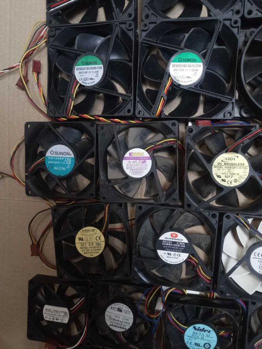 Кулер 70 80 92 120мм с подсветкой вентилятор 2 3пин Молекс 4pin molex