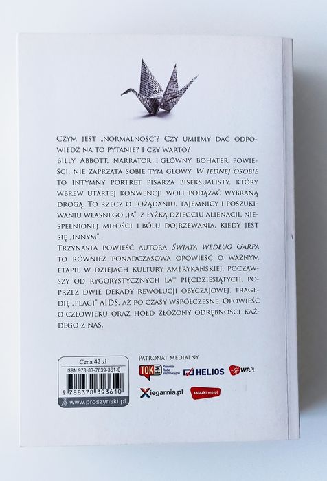 John Irving, W jednej osobie