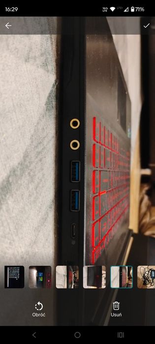Laptop gamingowy MSI thin