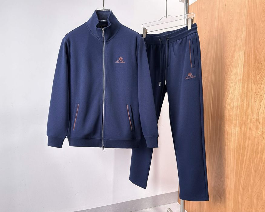 Loro Piana костюм спортивный синий мужской брюки