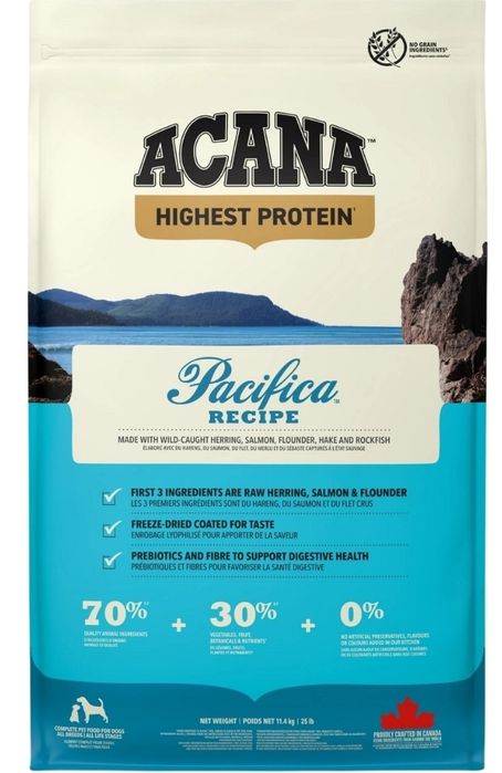 Сухий корм acana pacific,grass, senior  light &fit , adult large