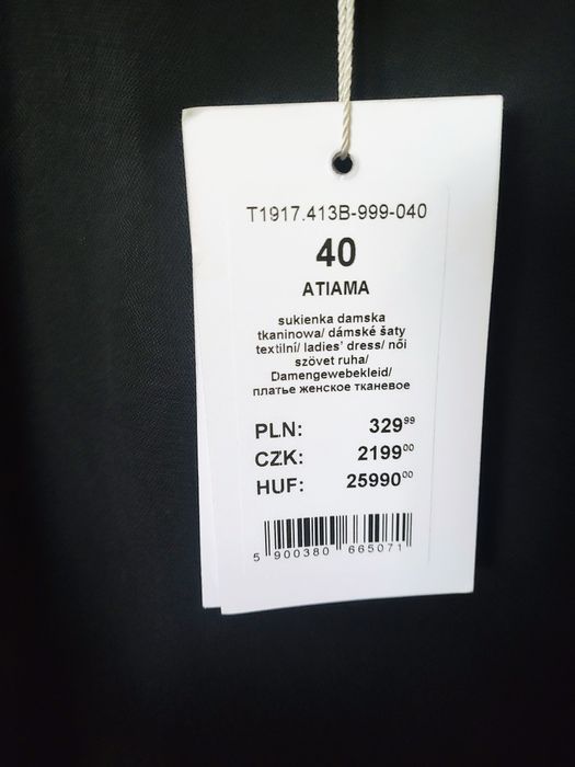 Sukienka Tatuum Ariana 40 nowa czarna