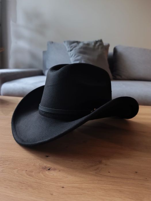 Kapelusz kowbojski czarny wild west country western kowboj dziki zachód damski męski