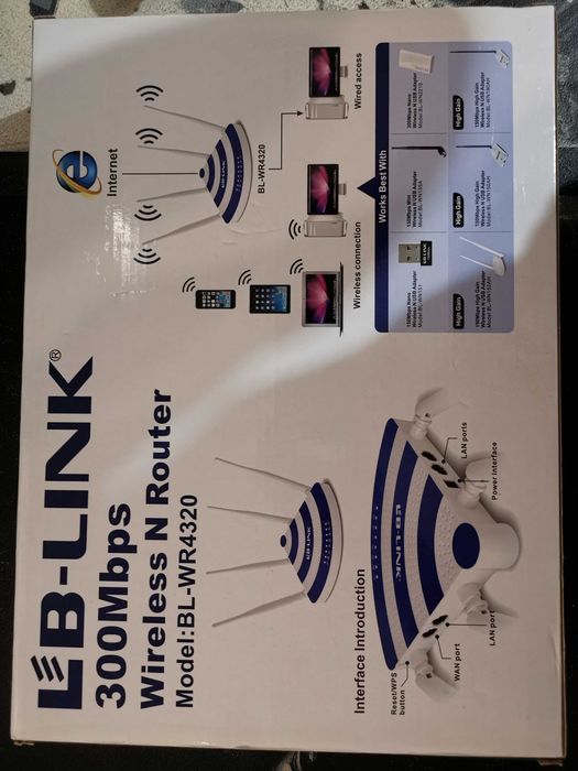Router Wireless 300mbps 4xlan Lb-Link