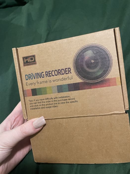 Відеореєстратор новий на дві камери з екраном