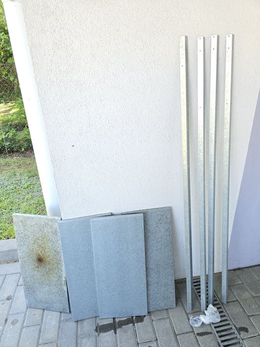 Regał Hyllis metalowy Ikea z pokrowcem 60x27x140  cm