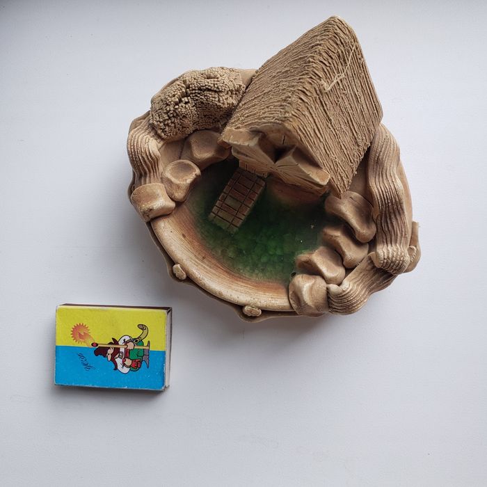 Глиняний будиночок, попільничка чи декор для акваріума