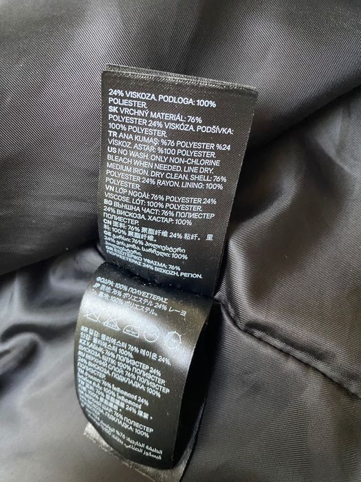 Nowy  ciepły czarny płaszcz męski h&m