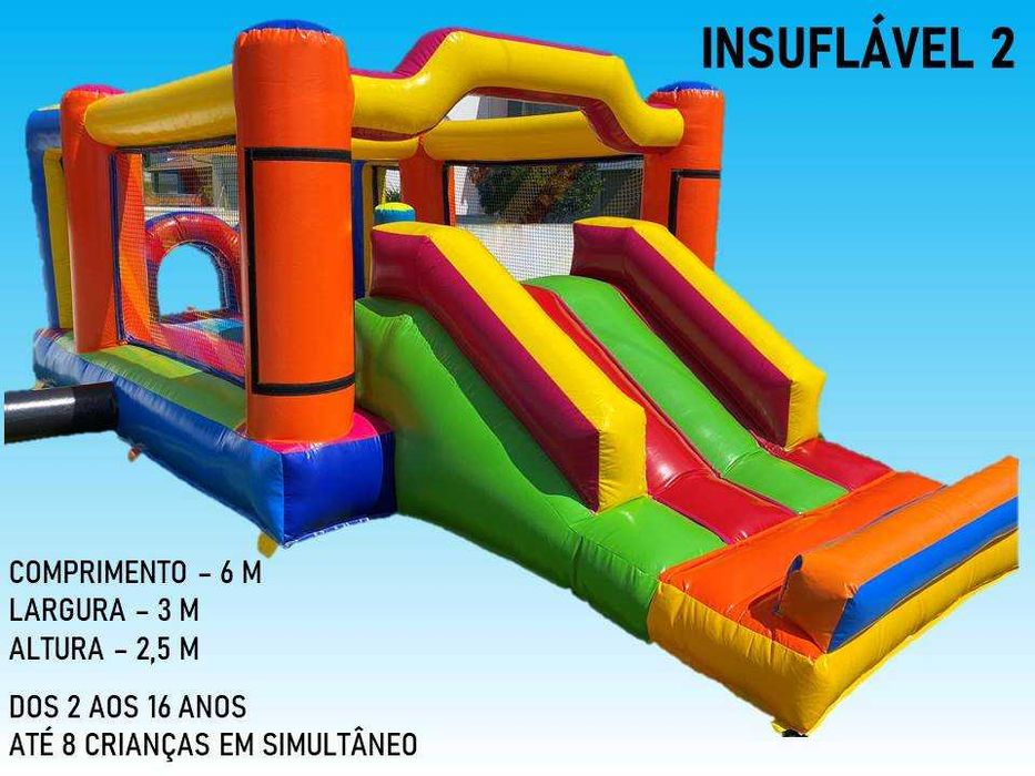 INSUFLÁVEL + TRAMPOLIM - 110€/DIA