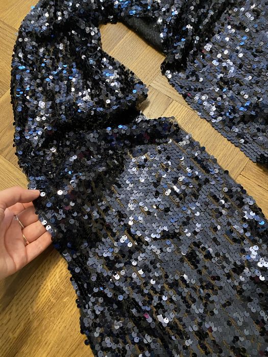 Szal z cekinami, sylwester, święta