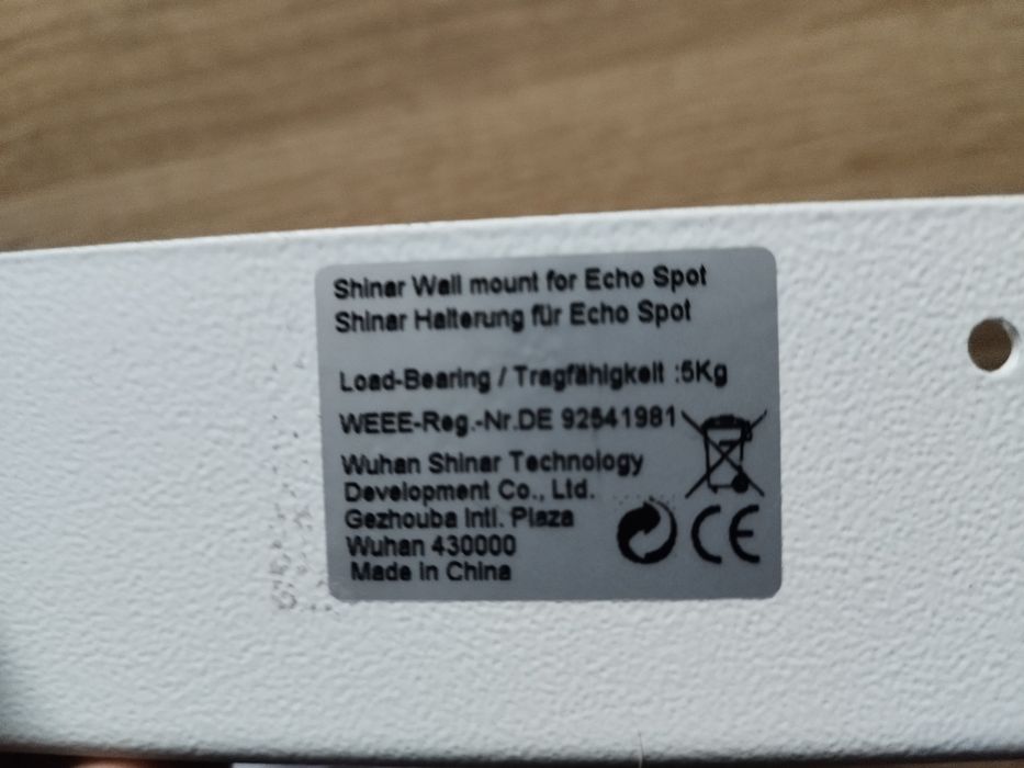 Metalowy uchwyt do Echo Dot