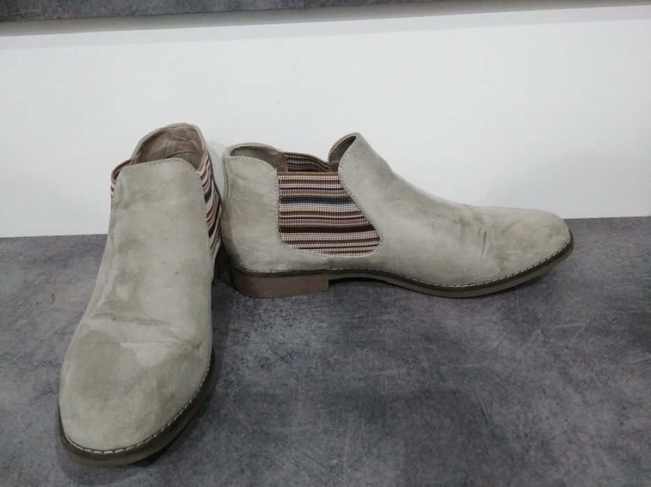 Botki wiosenne szare zamszowe okazja! 41