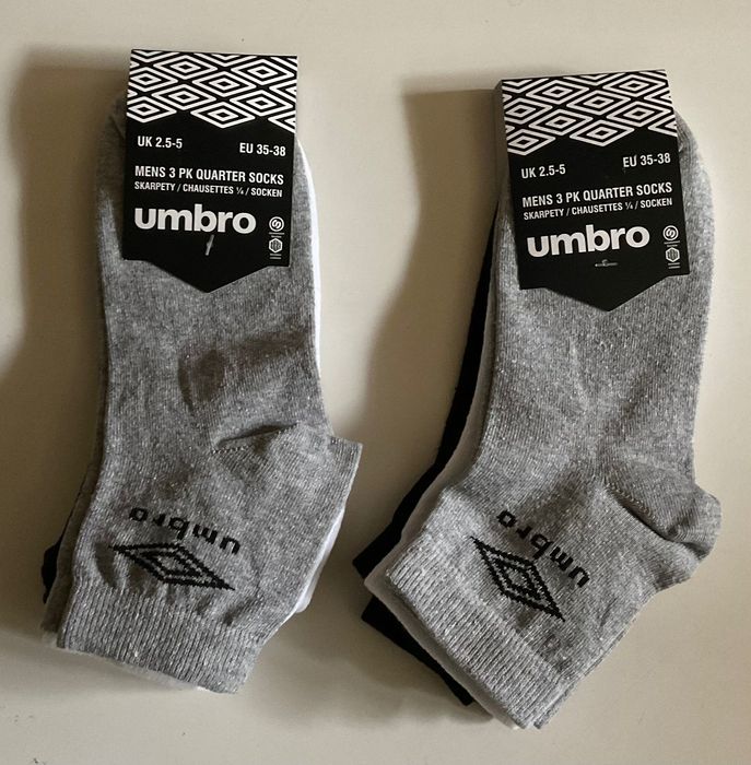 skarpetki krótkie 6 par rozmiar 35-38 Umbro nowe