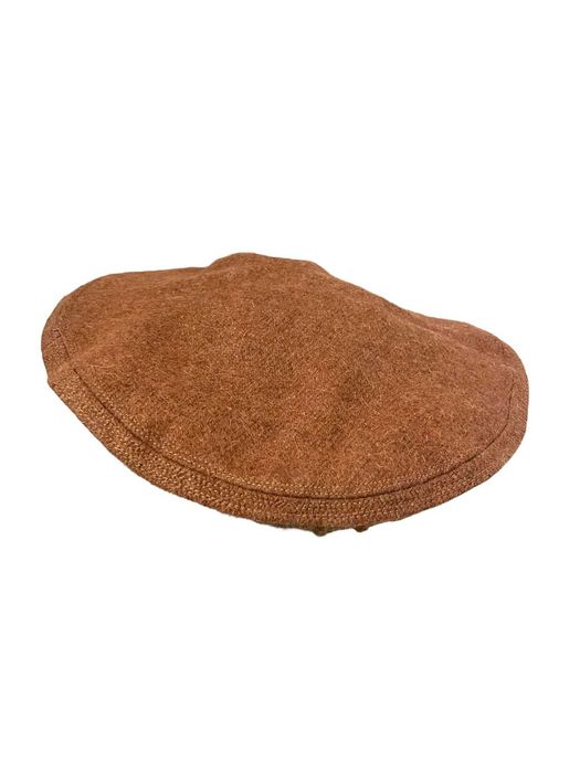 Boné de inverno Chapéu Pakol 100% feito à mão (Castanho Avermelhado)