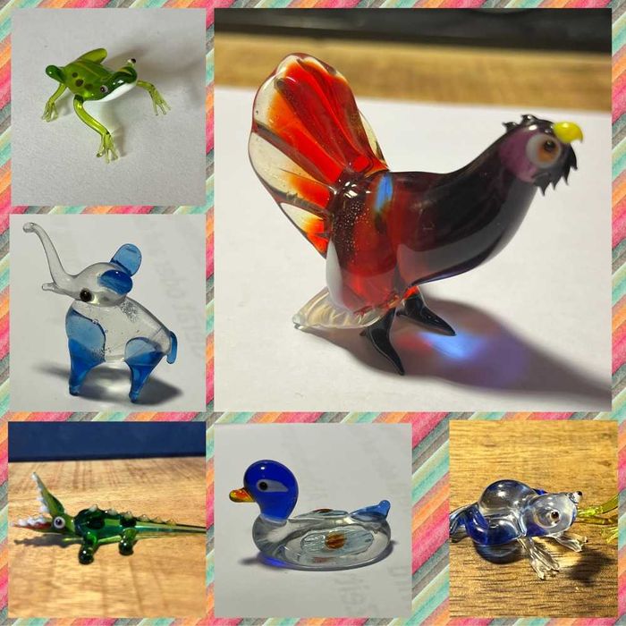 Игрушка Петушки Мини статуэтки бронза Фигурки Курочки Птахи