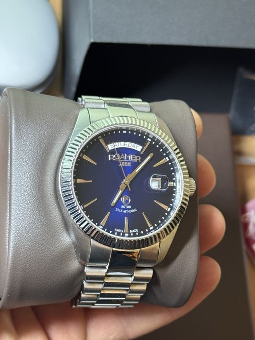 Roamer Primeline Daydate Niebieski