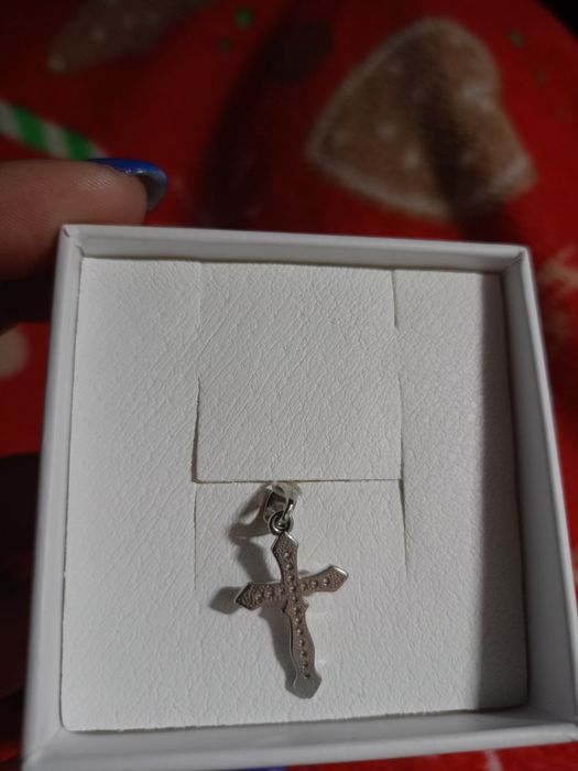Серебряный кулон крестик