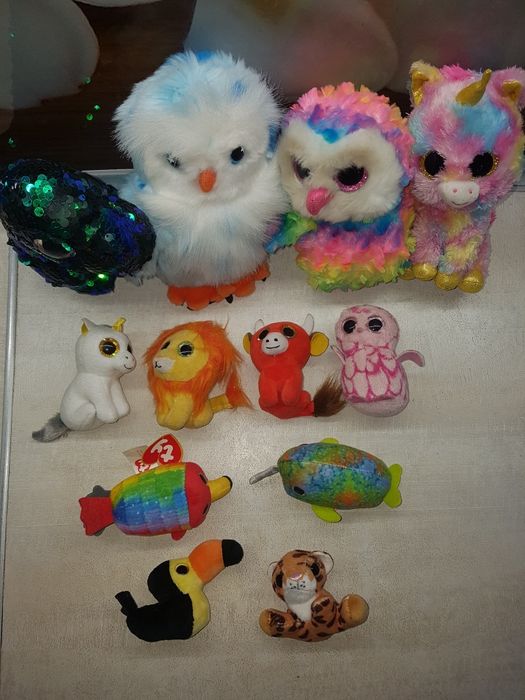 Ty іграшки з бличкучими круглими очима дуже гарні багато колекція наша