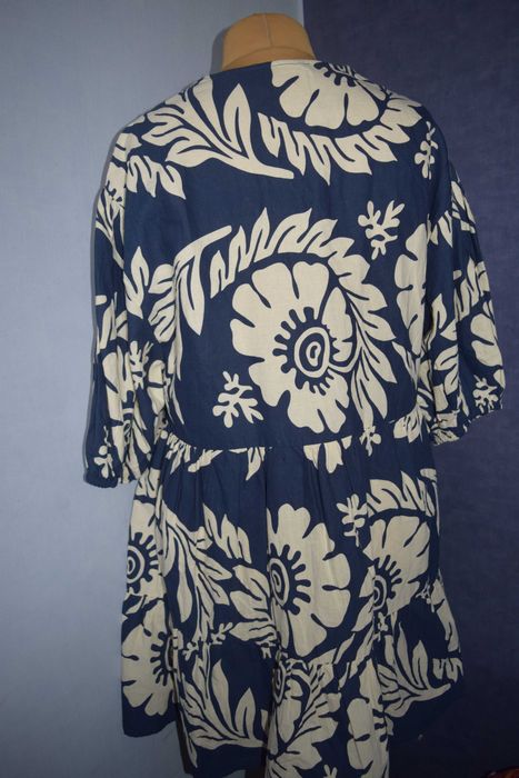 F & F Piękna sukienka bawełniana z lnem_44