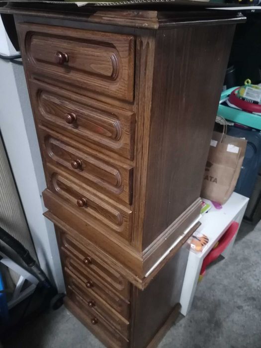 Mesa cabeceira em madeira maciça  3 unidades