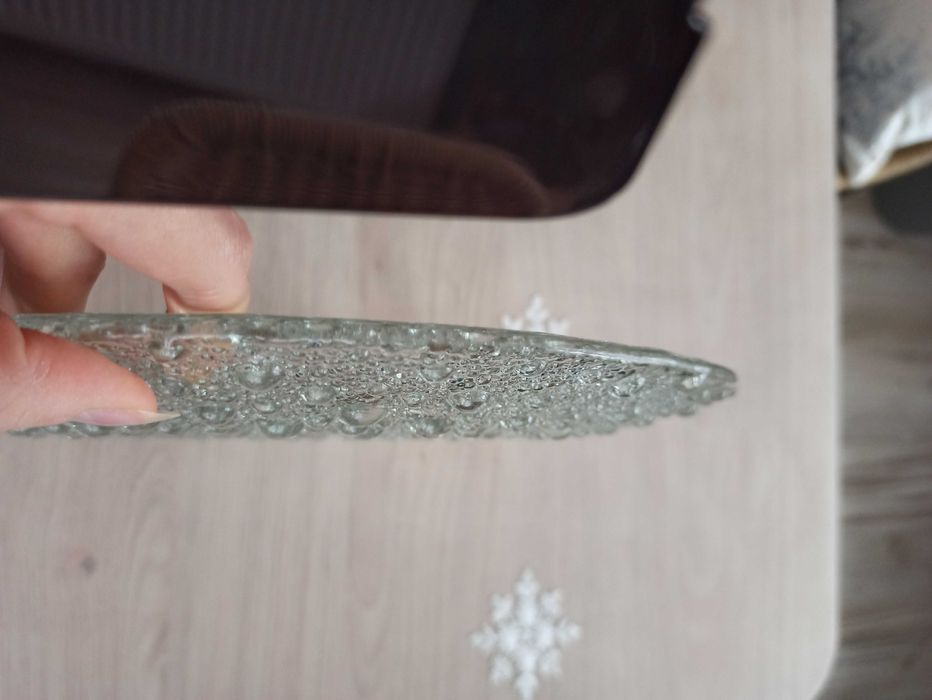 Talerz patera Asteroid Ząbkowice szkło
