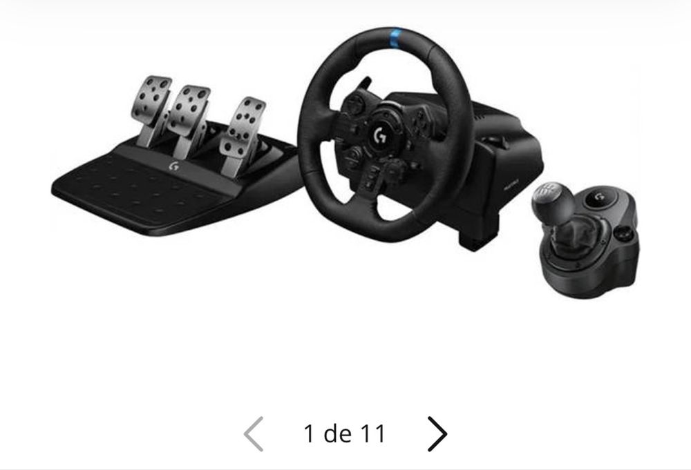 Logitech G923 + Shifter + Suporte Completo