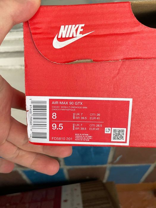 Nike AIR MAX 90 GTX  кроссовки