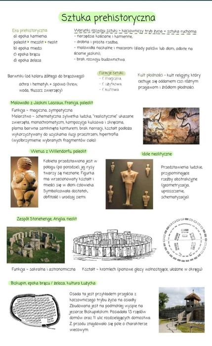 Notatki maturalne historia sztuki