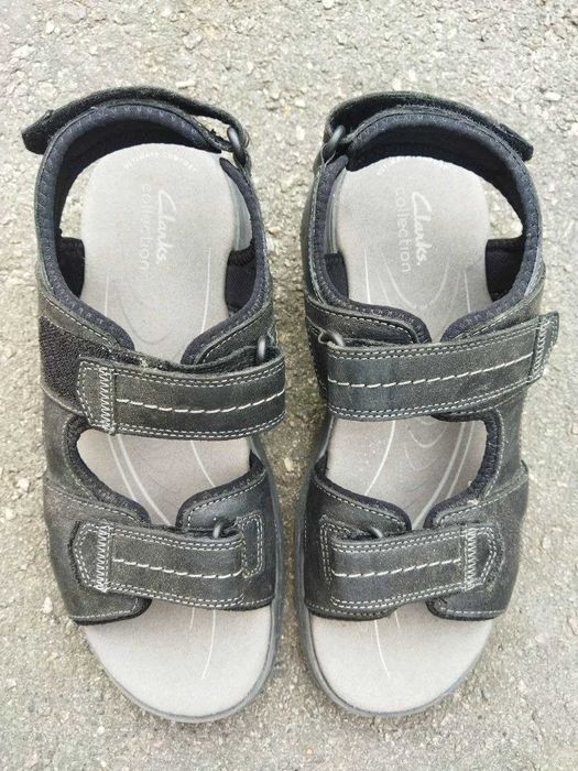 27-27,5см як нові шкіряні сандалі Clarks сандалии кожаные сандали