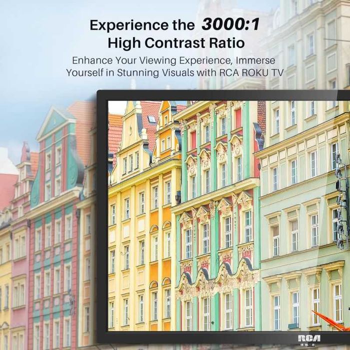 Телевізор 24 дюйми RCA RK24HF1 (Smart TV Wi-Fi T2/T)