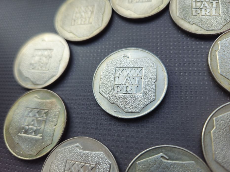 10x moneta XXX LAT PRL, Srebro, inwestycja, dobra cena