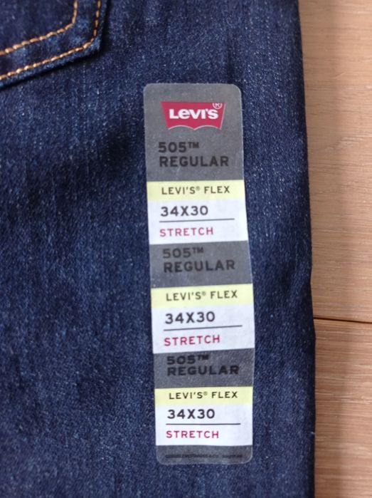 Levis 505 REGULAR STRETCH Nowe Oryginalne W34 L30 Tanio za 1/3 ceny!!!