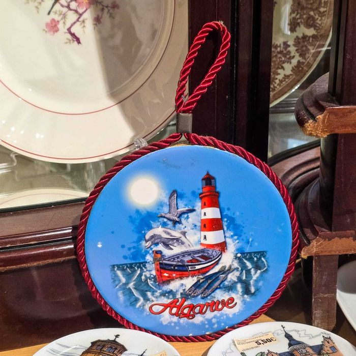 Base Tacho Decorativa Algarve c/ Farol Náutico em Cortiça