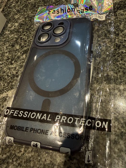 Iphone 15 Pro 128gb Blue Titanium + case