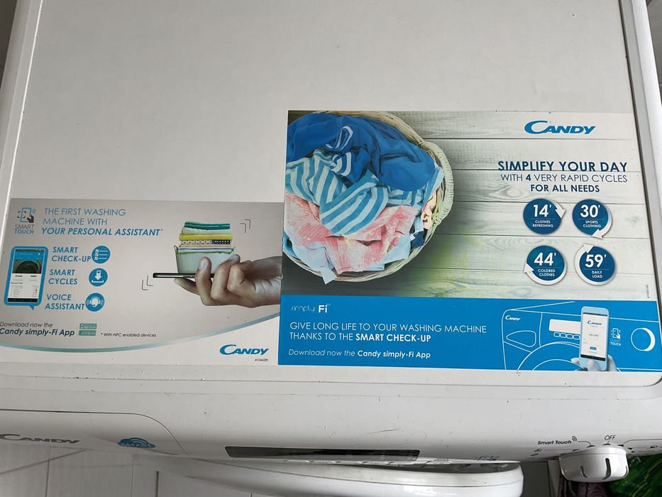 Candy Smart máquina lavar roupa energia A+++
