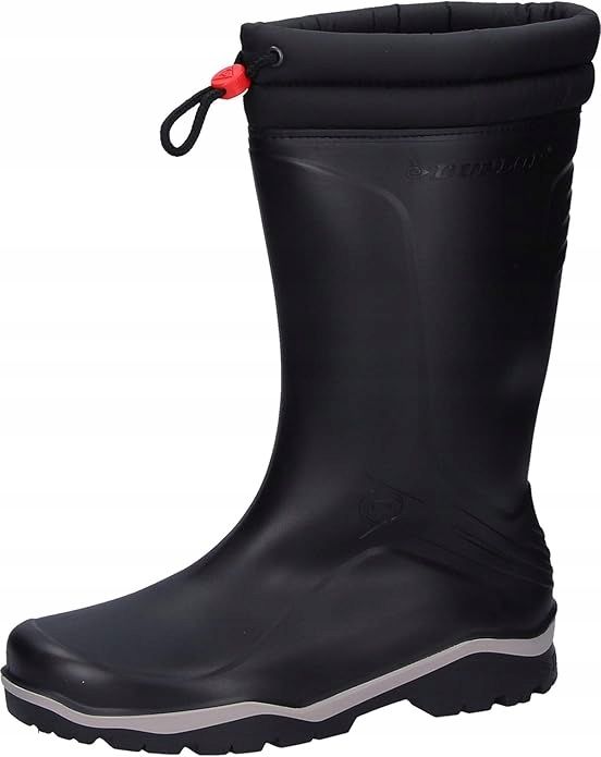 Dunlop kalosze wysokie czarne wsuwane z ociepleniem 39 16ka