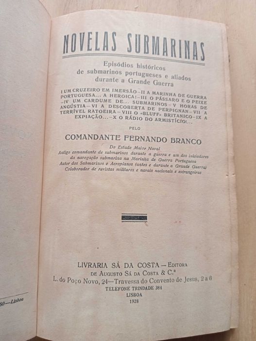 Novelas submarinas - Comandante Fernando Branco
