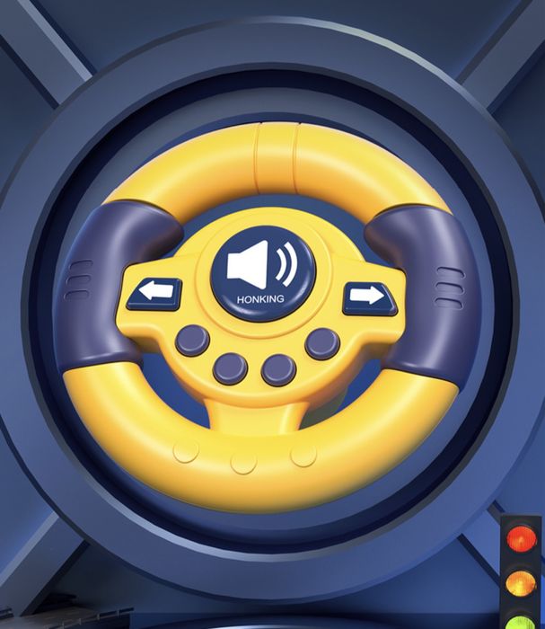 Музичний Дитячий руль автотрек автотренажер