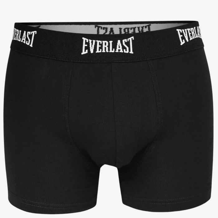 Bokserki Męskie Everlast Majtki Czarne 4-Pak XL