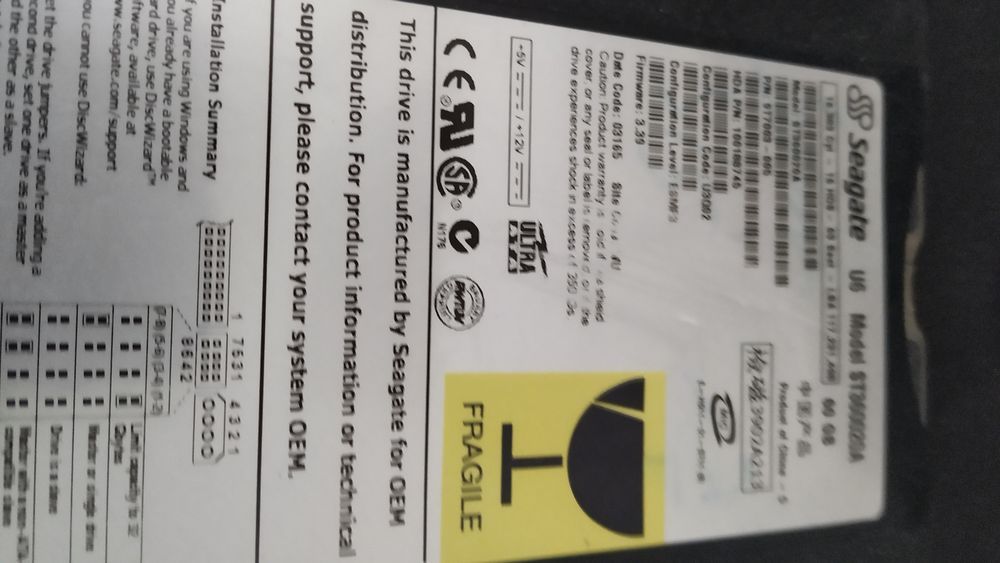 Hard Drives in Various Sizes438129168127119363
