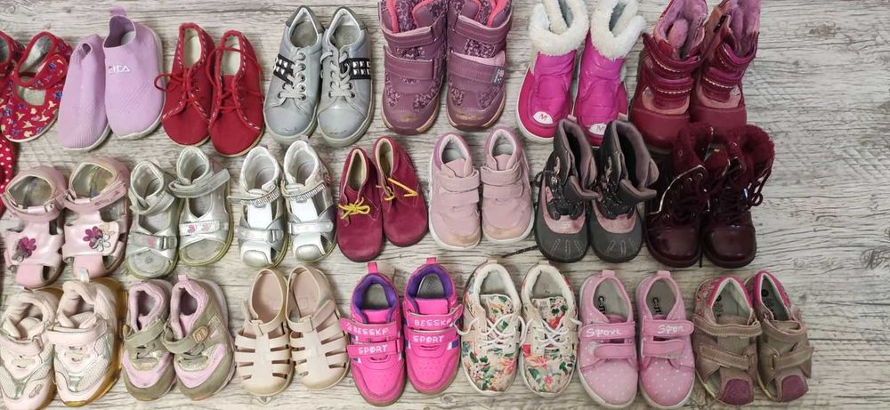 Набор обуви коробка, пакет обуви для девочки бу взуття