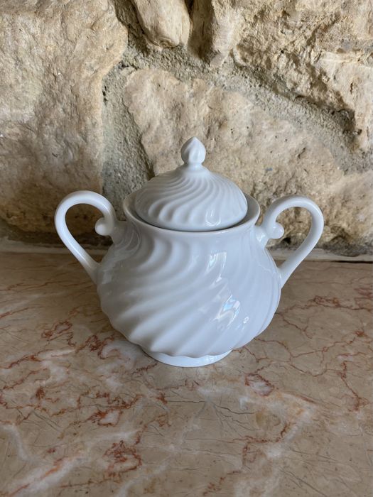 Bule e açucareiro Vista Alegre Sagres