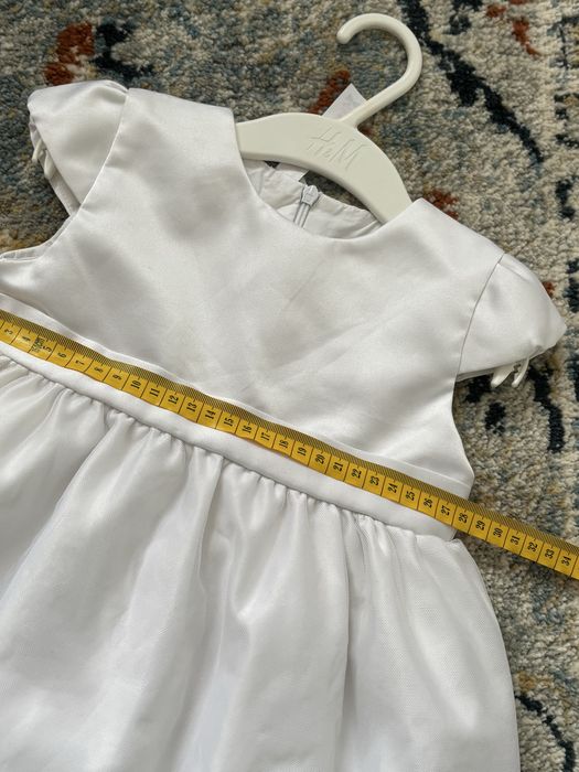 Sukienka biała chrzest roczek rozmiar 86 Coccodrillo