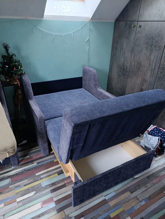 Fotele  rozkładane X2 szt