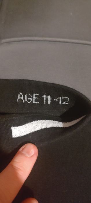 Nowe/czarne grube rajtuzy/11-12 lat