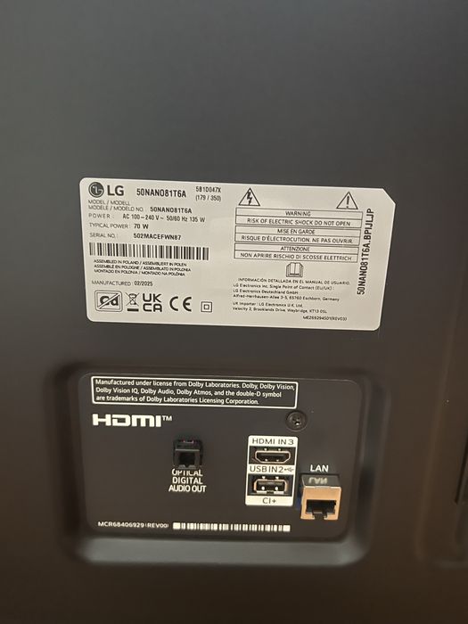 Телевізор  LG 50NANO81T6A